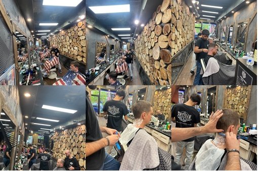 Haircut at Artisan Barber Shop Brooklyn, NYC.
